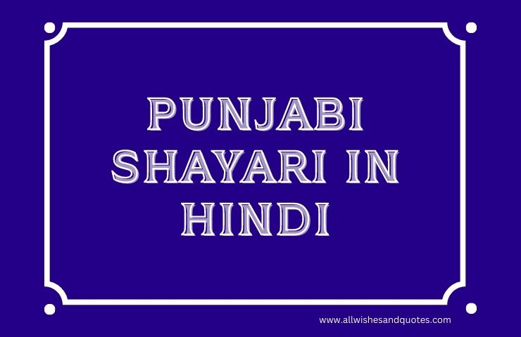 Punjabi Shayari in hindi